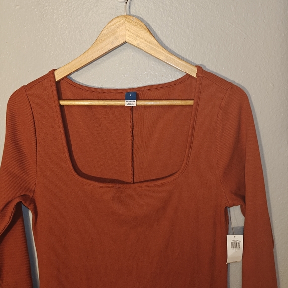 Old Navy Women's Fitted Rib-Knit Square-Neck Dress Size L - Picture 5 of 10